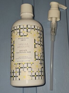 Beekman 1802 Goat Milk Vanilla Absolute Hand & Body Wash with PUMP 370mL NEW!